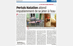 (Article La Provence) Pertuis Natation confiné