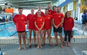 Nicolas, Luc, Amandine, Dominique, Luc, Franck, Emilie, Greg et Violène (Gaëlle avait disparu !)