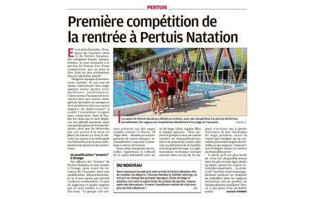 Article La Provence 4 Novembre 2022